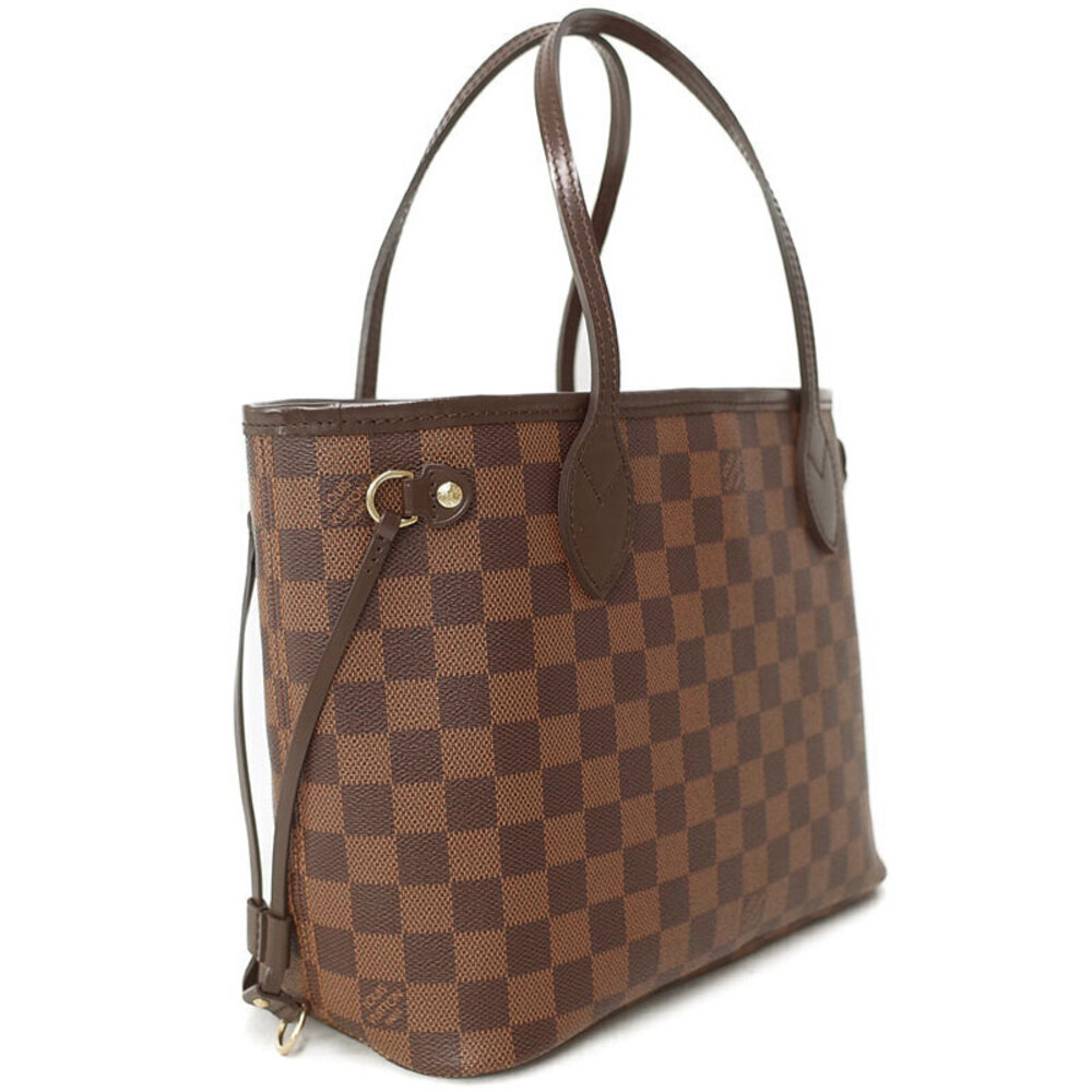 Louis Vuitton Damier Ebene Bag Neverfull Tote Brown - Picture 1 of 8